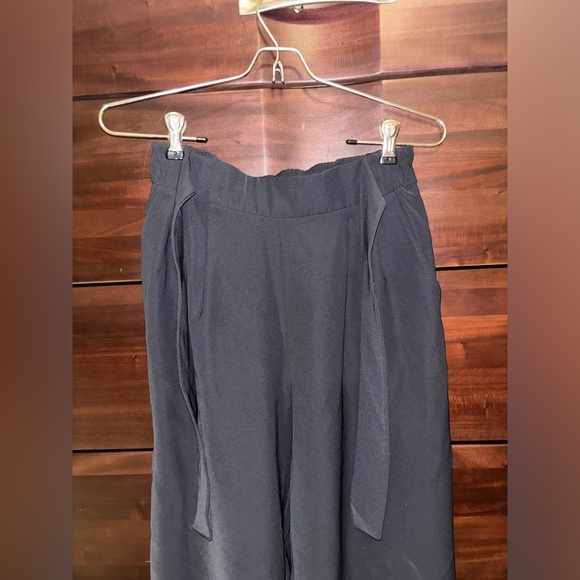 Lululemon Noir Career Wide Leg Tie Waist Career Office Black - Picture 5 of 6